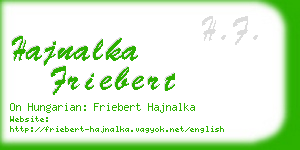 hajnalka friebert business card